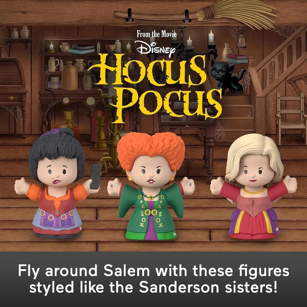 Disney Hocus Pocus The Sanderson Sisters Little People Collector Figures - NWT - Picture 2 of 8